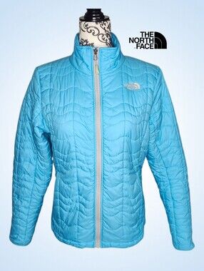 THE NORTH FACE Sky Blue Lightweight Quilted Puffer Jacket - Medium